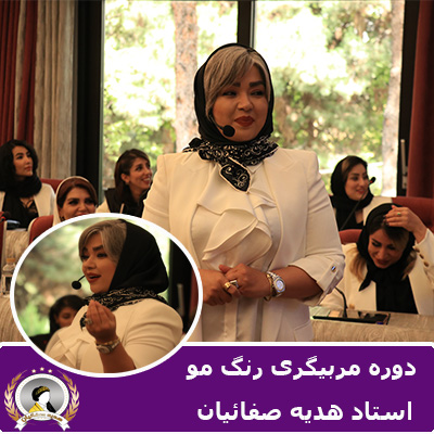 دوره جامع آموزش مربیگری رنگ مو هدیه صفائیان